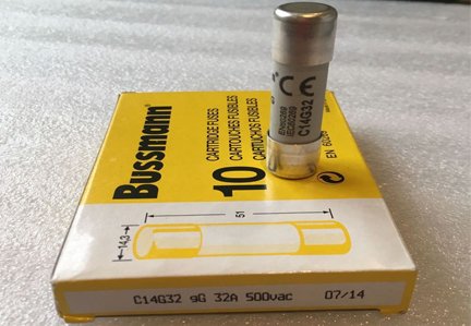 New and Original 32A 500V Bussmann Fuse C14G32 Ceramic Fuse