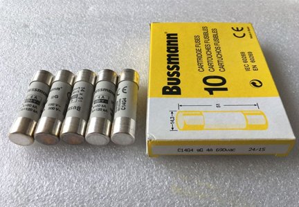 Good Price 4A 690V Cartridge Fuse C14G4 Bussmann Fuses