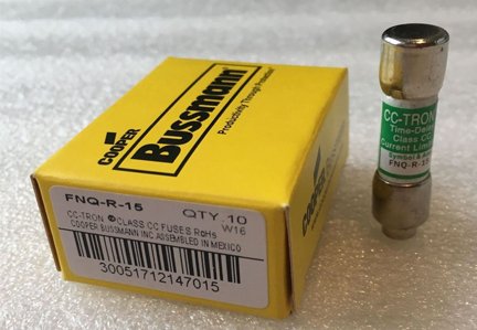 High Quality 15A 600V Class CC Fuse FNQ - R - 15 Bussmann Fuse